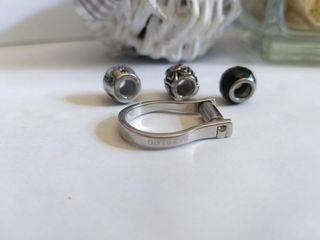 Anello 3 Charms beads acciaio Morellato 
