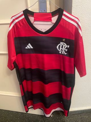 Camiseta Flamengo Adidas - Roja y Negra