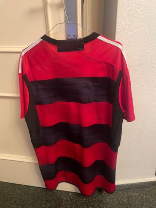 Camiseta Flamengo Adidas - Roja y Negra