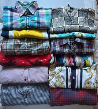Lote camisas hombre multicolor