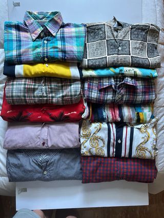 Lote camisas hombre multicolor