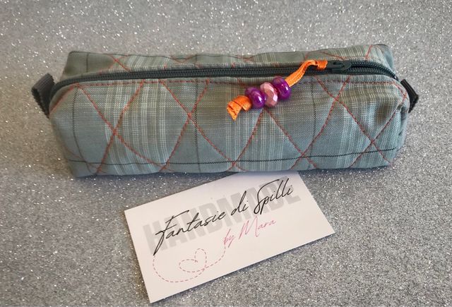 Pochette Astuccio Small verde  Fantasie di Spilli