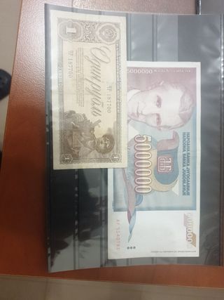 2 Billetes autenticos 