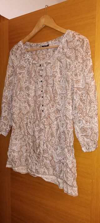 Blusa Massimo Dutti beige