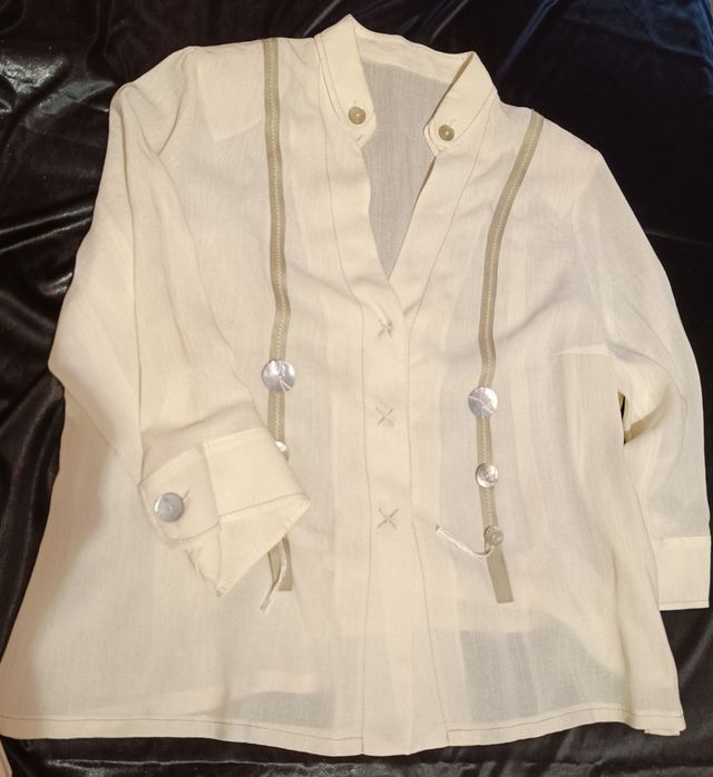 Chaqueta lino beige - elegante