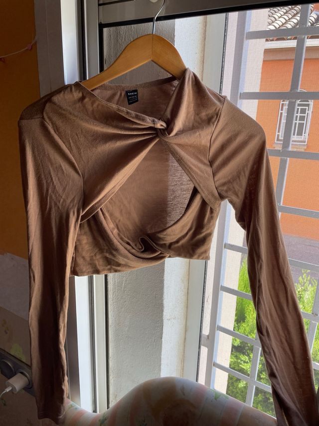 Top SHEIN marrón, talla L