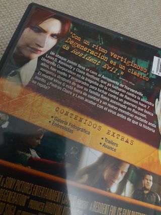 Película Resident Evil Degeneración en DVD