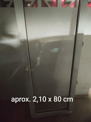 Puerta aluminio climalit cristal SIN MARCO