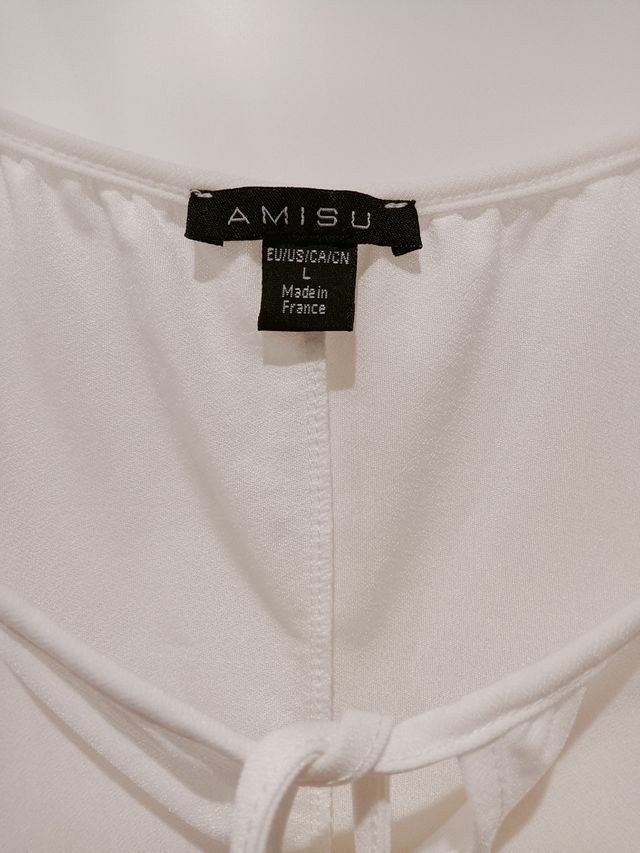 Blusa blanca AMISU - Talla L