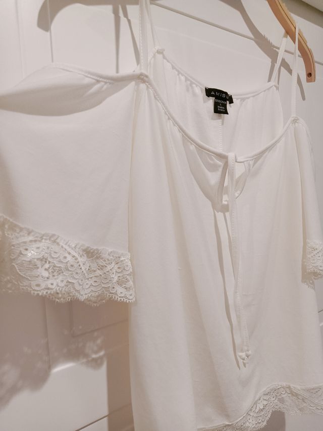 Blusa blanca AMISU - Talla L