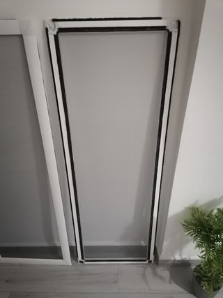 2 mosquiteras de aluminio blanco