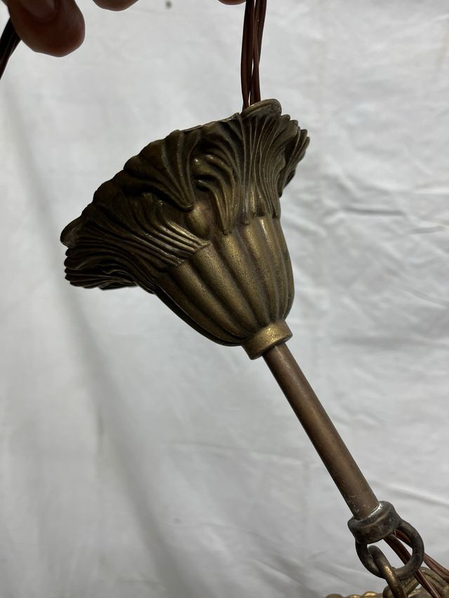 Lampadario antico a 6 luci 