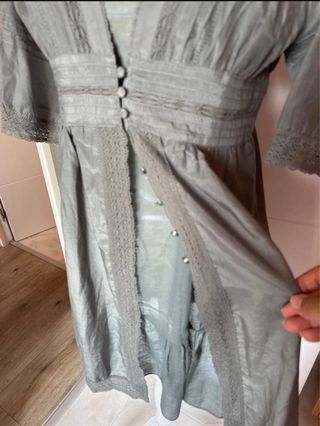 Vestido seda gris Nice Things