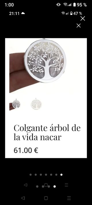 Colgante  plata de ley 925