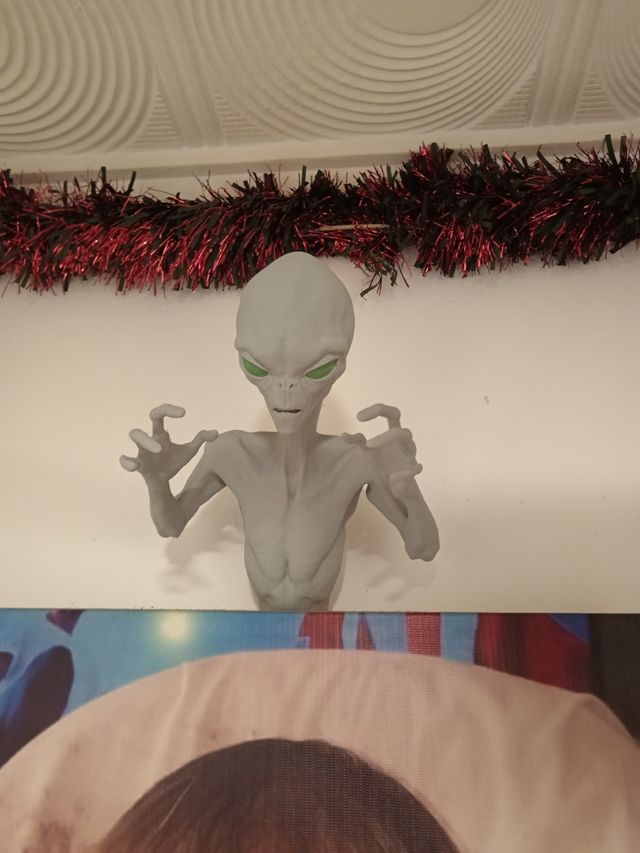 Alien Gris Impreso pared grande