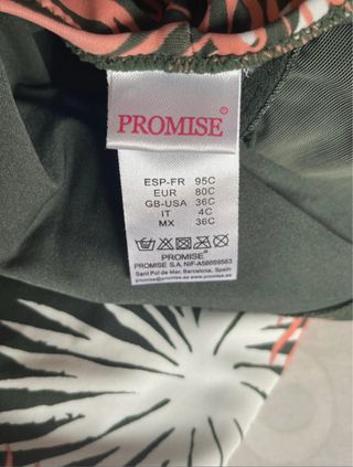 Bañador Promise estampado hojas