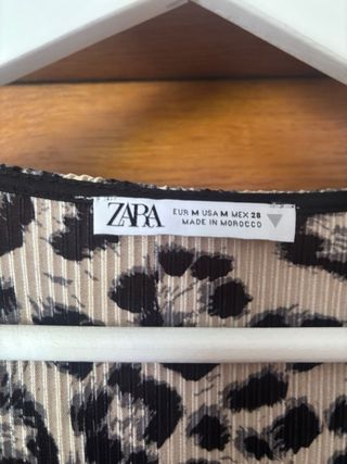 Blusa Zara leopardo