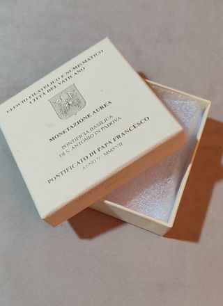 Cajita para Moneda Vaticano Papa Francisco