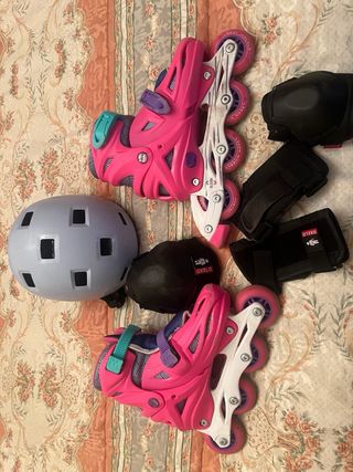 Patines en línea infantiles + protecciones