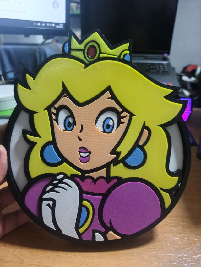 Cuadro Peach princesa Mario bros