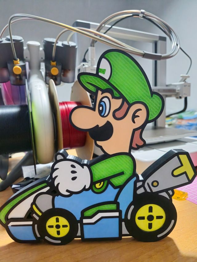 Cuadro Adorno pared o mueble Luigi Kart