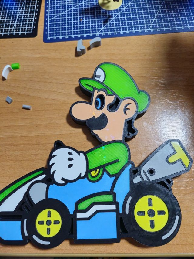 Cuadro Adorno pared o mueble Luigi Kart