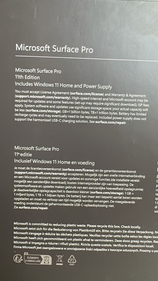 Microsoft Surface Pro - Gris Oscuro