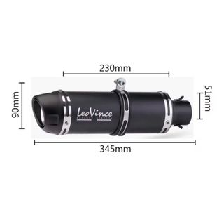 51MM Finale di Scarico Moto Scooter Leovince Nuovo