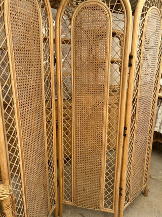 Muebles mimbre vintage