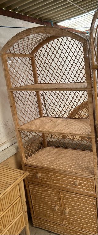 Muebles mimbre vintage