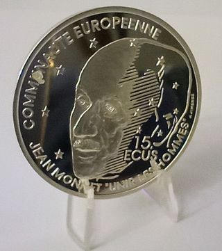 Moneda Francia 100 Francos/15 ecus, 1992 Proof
