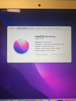 MacBook Air 13” (2017) – i5 /8 GB RAM /256 GB SSD