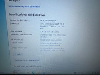 Portátil HP – 15,6” /AMD E2 /4 GB RAM / 250 GB