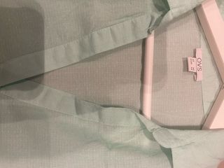 Camicia lino verde senza maniche