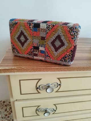 Bolso de mano multicolor