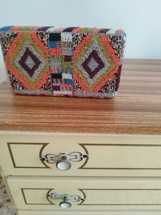 Bolso de mano multicolor