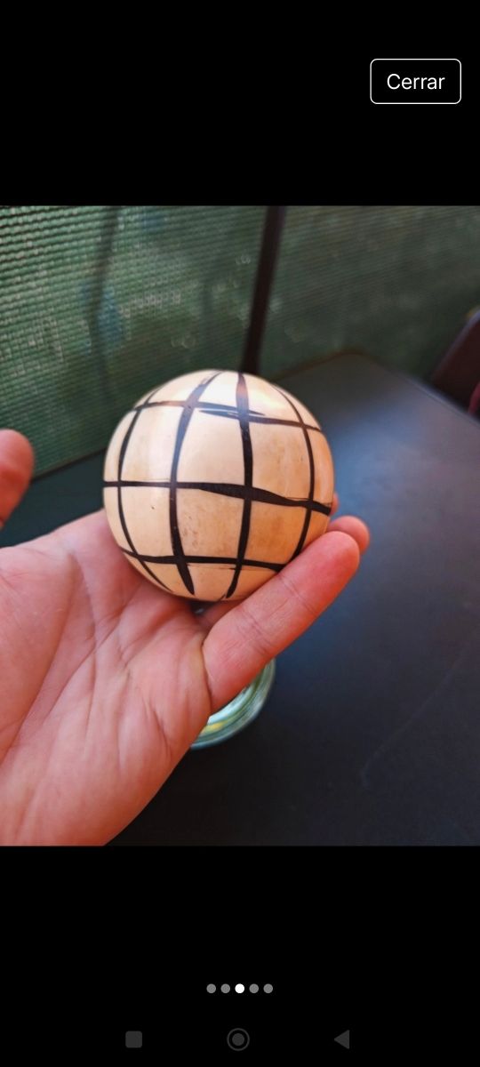 Bola Hueso Pulido Decorativa