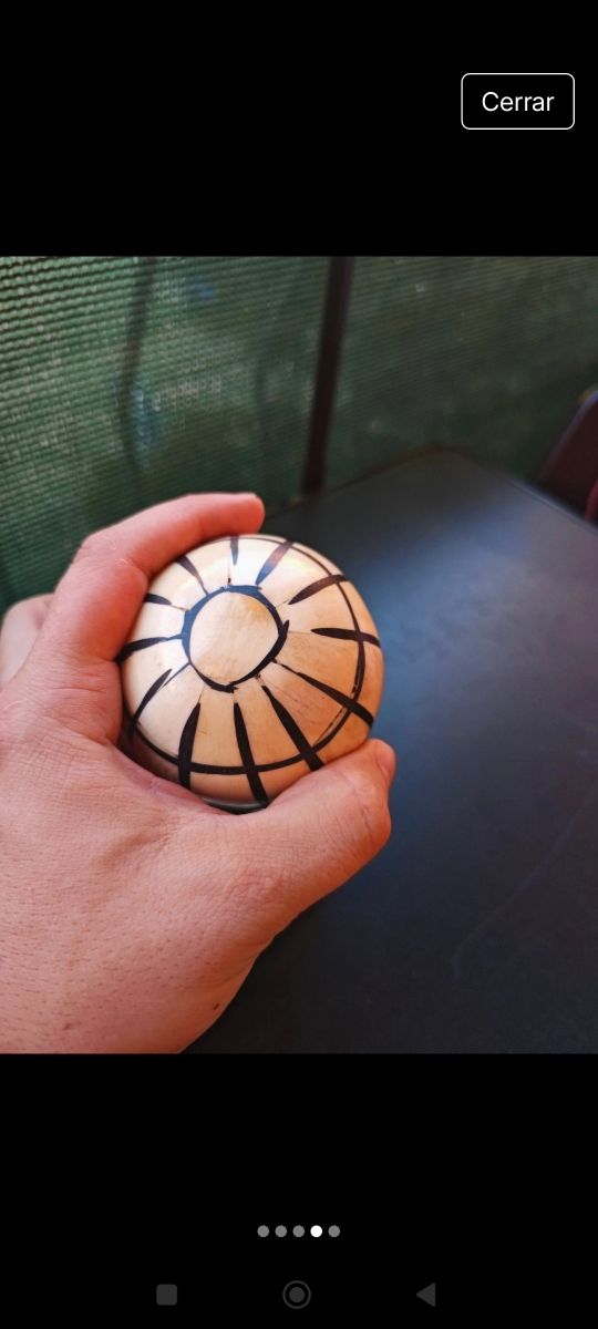 Bola Hueso Pulido Decorativa