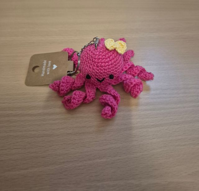 Portachiavi all'uncinetto fatti a mano