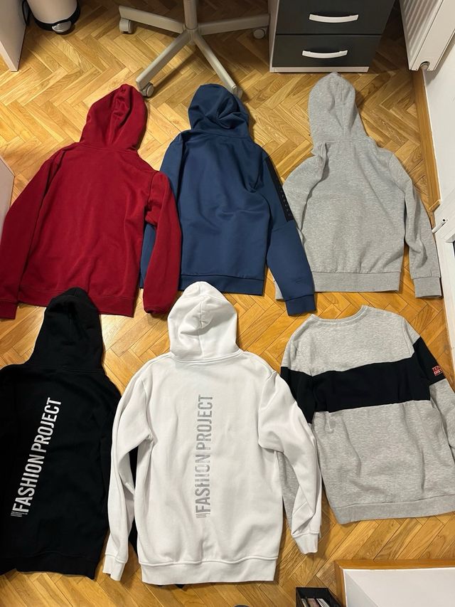 Lote de 21 prendas – Adidas, Ralph Lauren, Zara, H&M, etc. – Sudaderas, chaquetas, suéteres