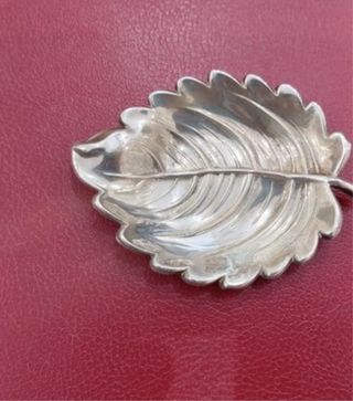 Cenicero hoja plata
