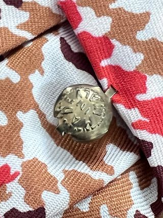 Cravatta anni '70 - marrone e rossa