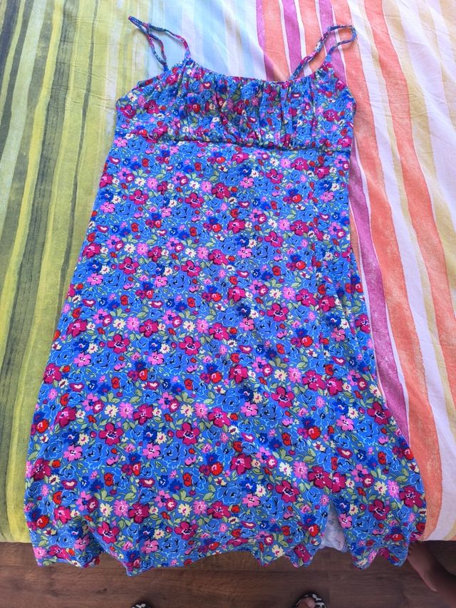 Vestido floral azul