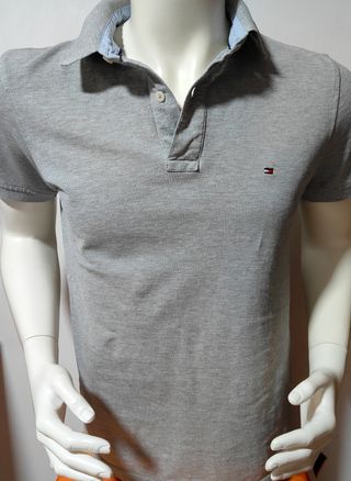 Polo Tommy Hilfiger gris talla S