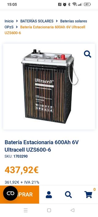 Kit Fotovoltaico Aislado 24V.