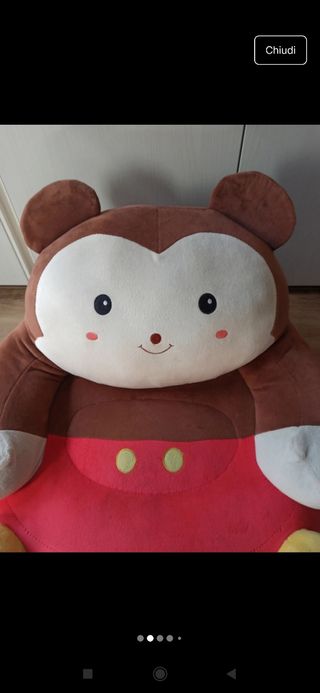 Poltroncina Scimmia Peluche 