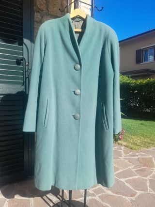 Cappotto vintage di lana verde