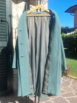 Cappotto vintage di lana verde