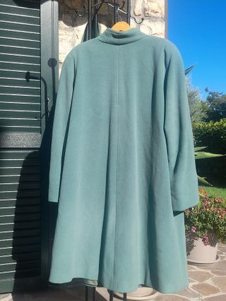 Cappotto vintage di lana verde
