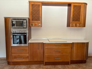 Muebles cocina madera - blanco y marrón
